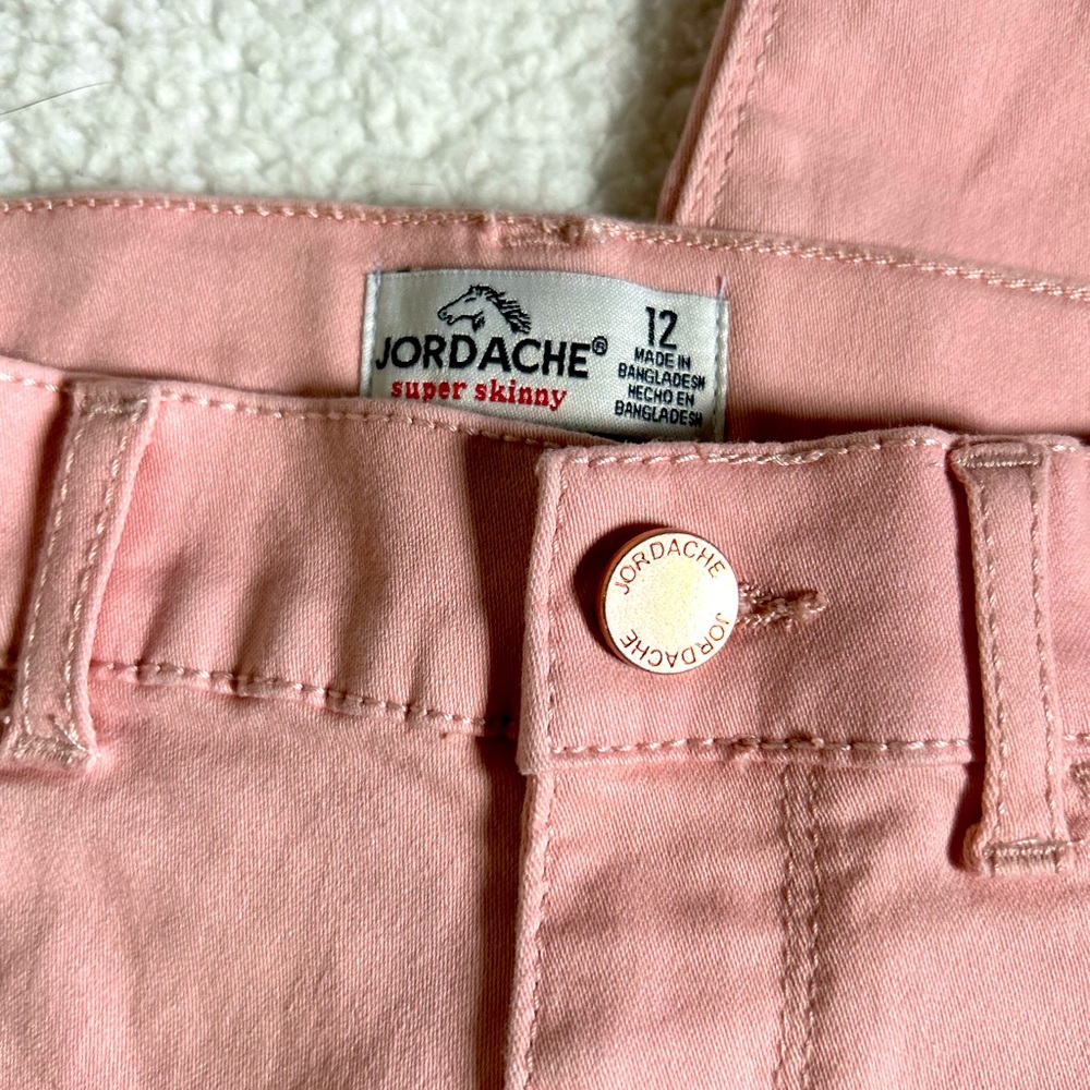 Girls size 12 pink Jordache jeans